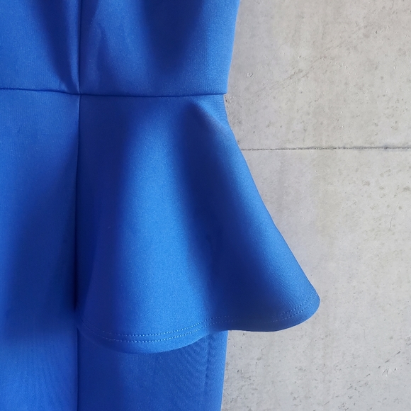 FOREVER 21 / Cobalt Blue Peplum Dress / Size S - Picture 2 of 4